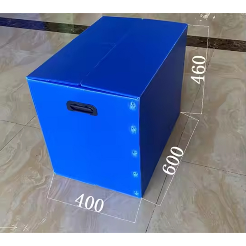 Velcro Closure PP Corrugated Plastic Storage Box with Hand Hole