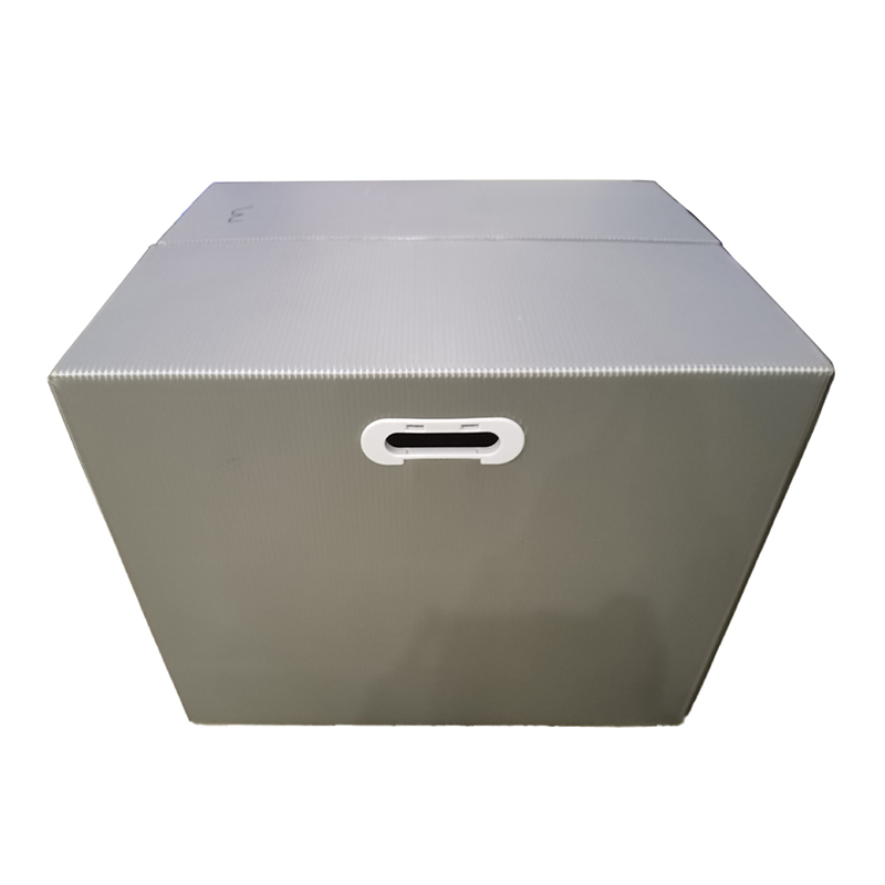 Velcro Closure PP Corrugated Plastic Storage Box with Hand Hole