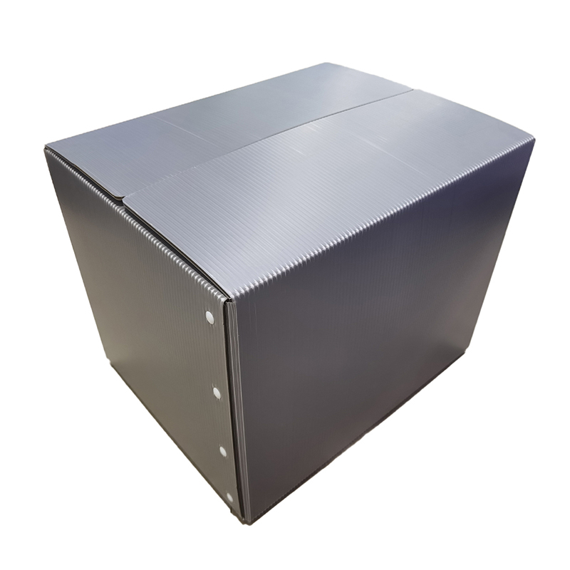 Velcro Closure PP Corrugated Plastic Storage Box with Hand Hole