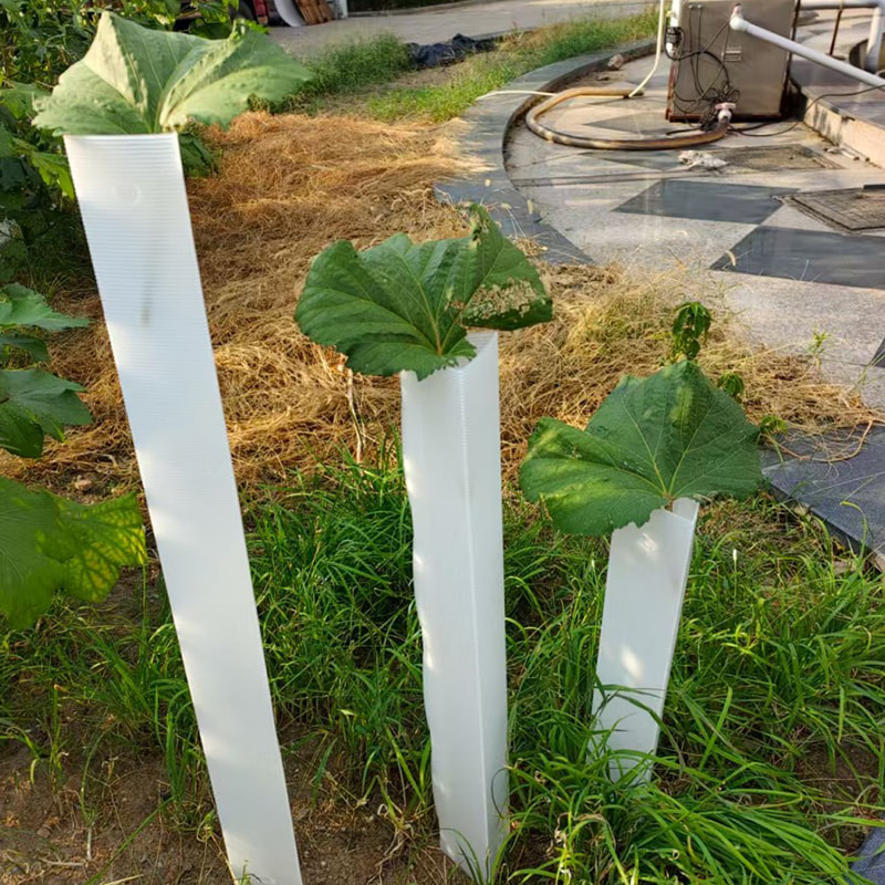 Anti Bite Corrugated Plastic Sapling Tree Protection Tube