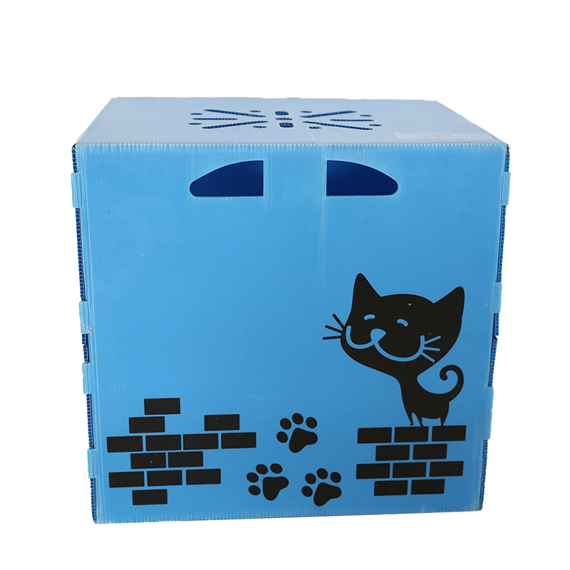 Collapsible Multi Air Hole Corrugated Plastic Pet Carrier