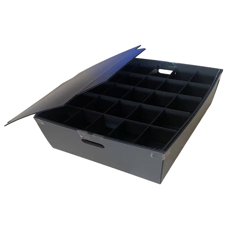 Divided Coroplast PP Hollow Board Hardware Sorting Box