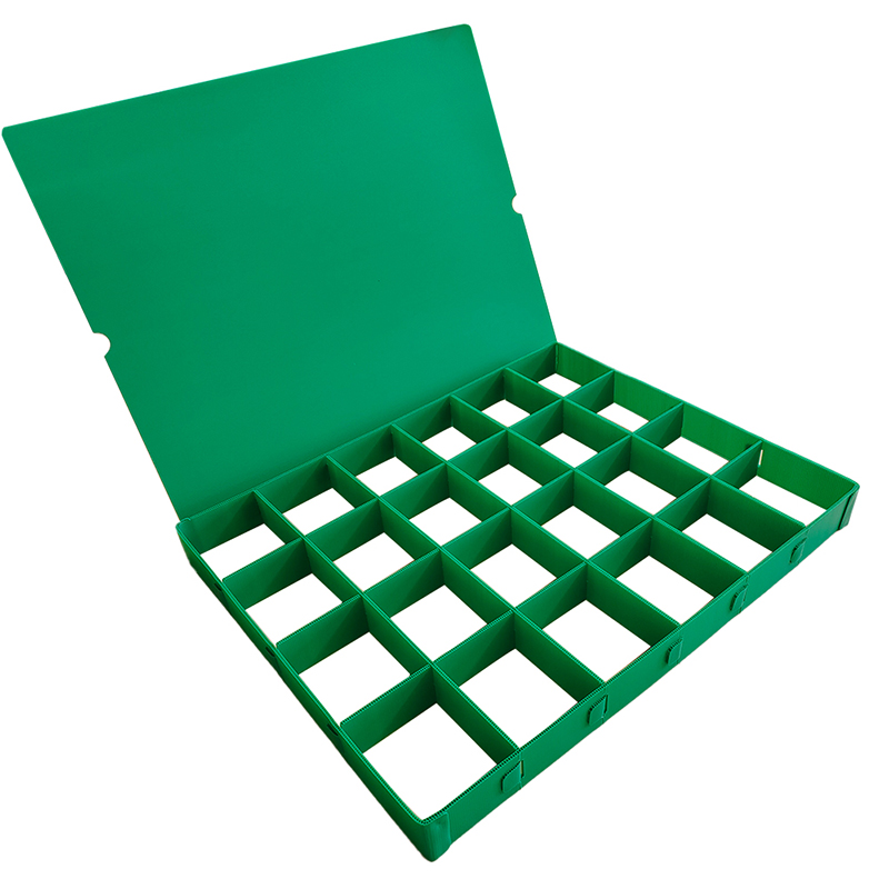 Divided Coroplast PP Hollow Board Hardware Sorting Box