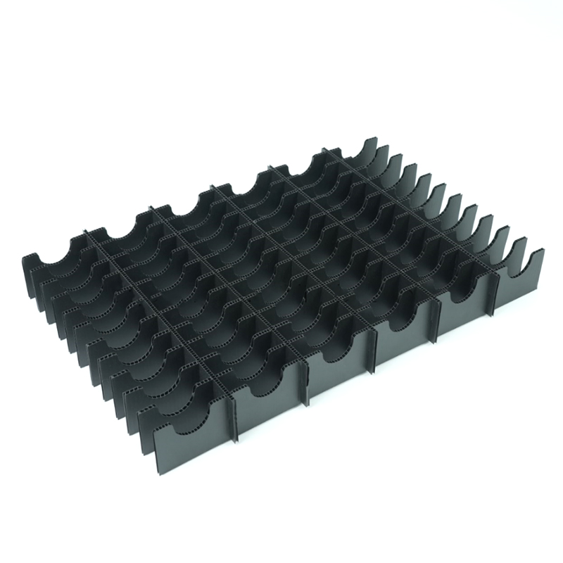 ESD Compartmentalized PP Hollow Board Container with Grid Divider