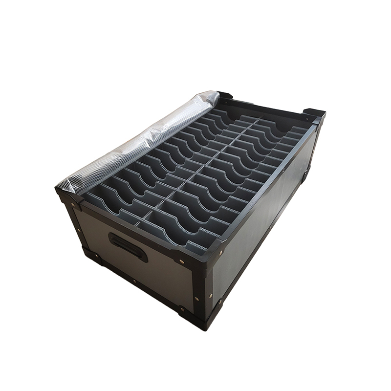 ESD Compartmentalized PP Hollow Board Container with Grid Divider