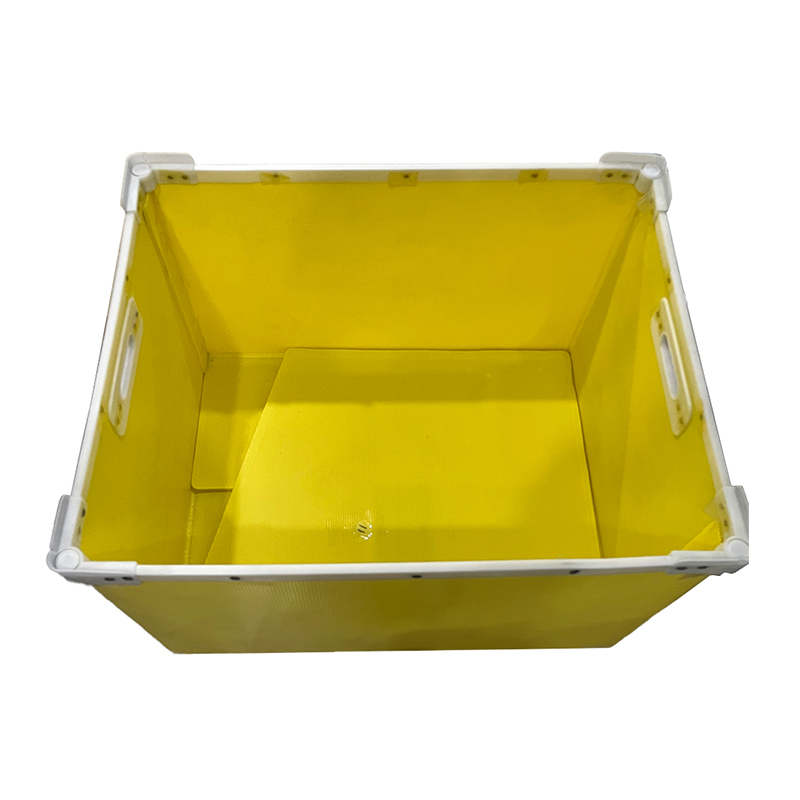Reinforced Framed Corrugated Plastic Nesting Tote Box