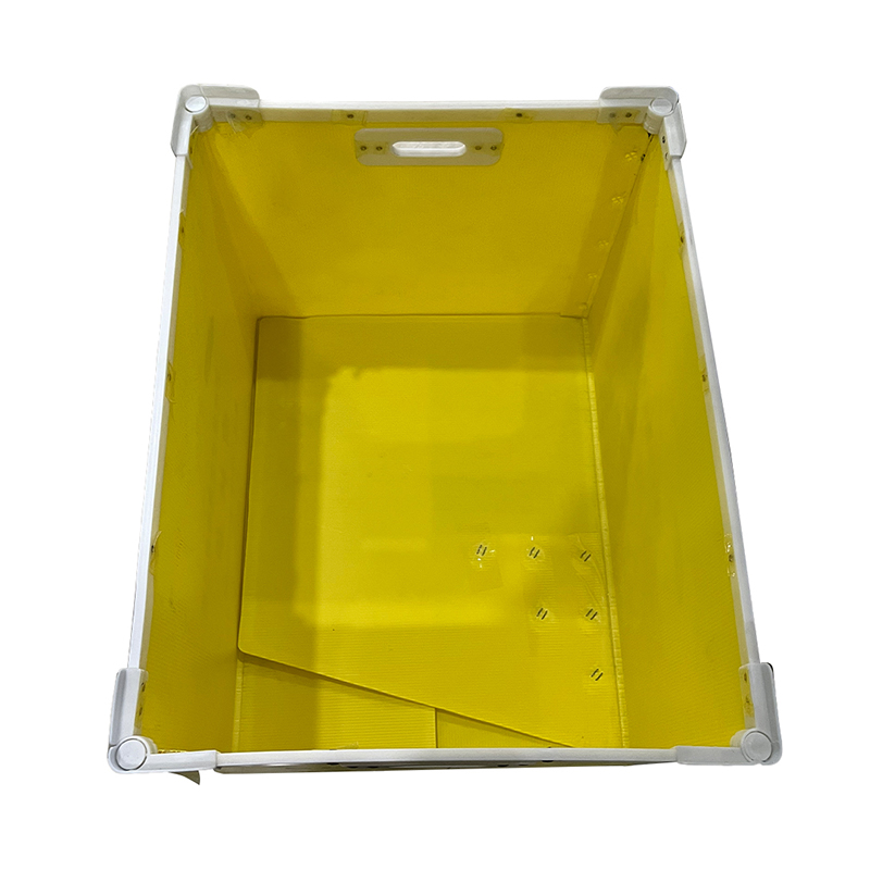 Reinforced Framed Corrugated Plastic Nesting Tote Box