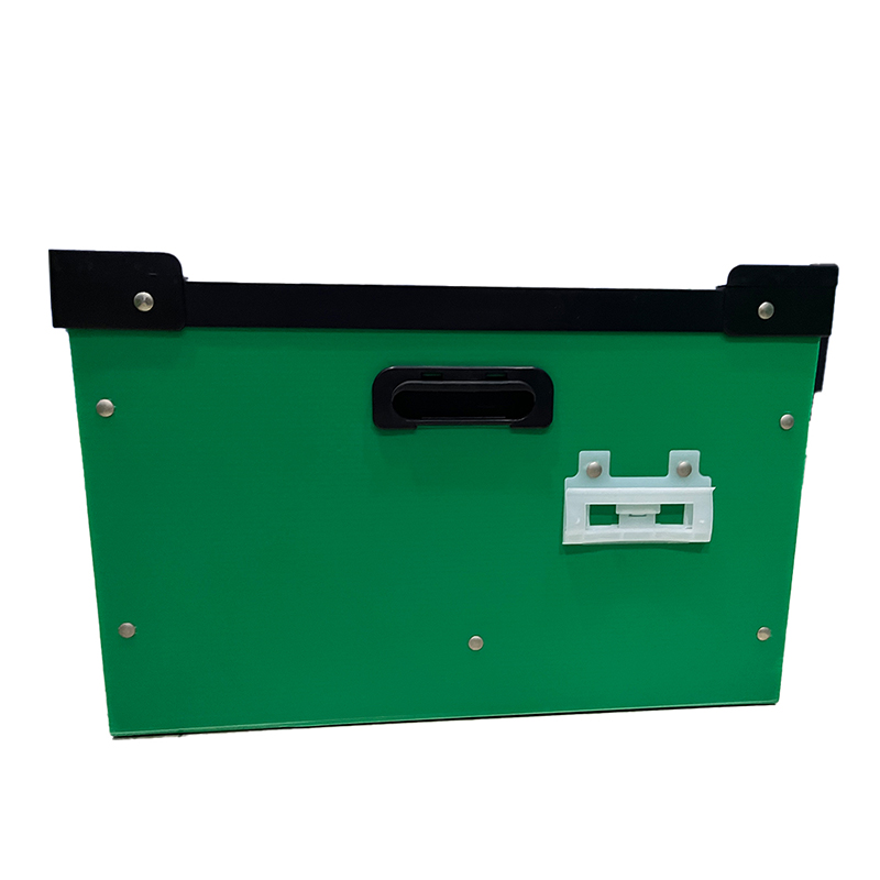 Reinforced Rim Corrugated Plastic Nestable Tote Box