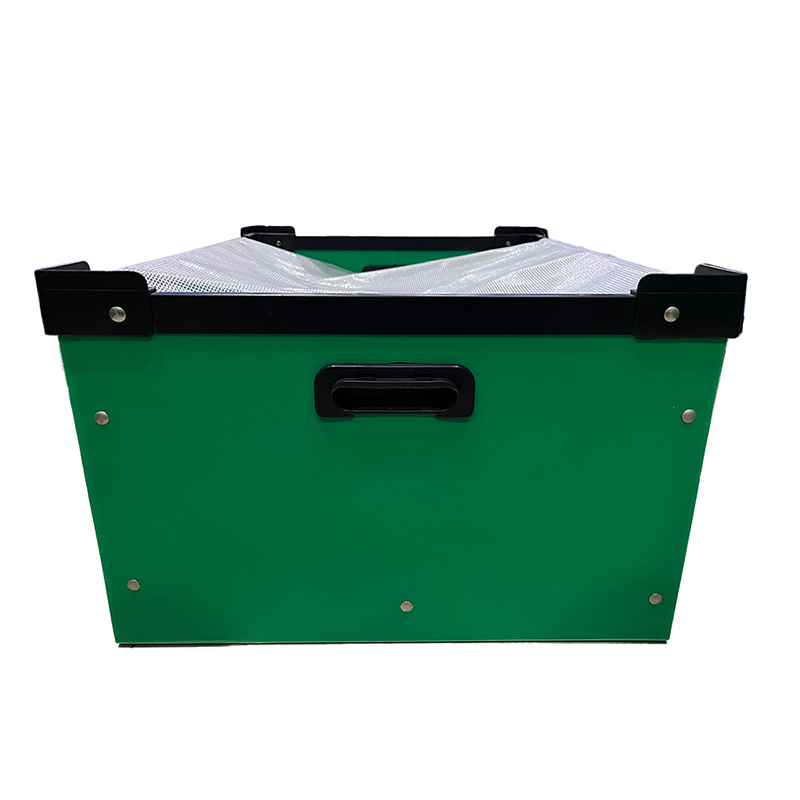 Reinforced Rim Corrugated Plastic Nestable Tote Box