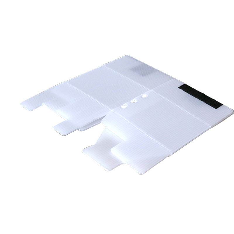 Square Recyclable PP Corrugated Hollow Sheet Box with Velcro Fastener