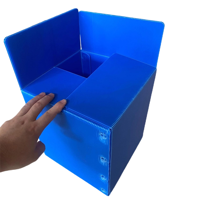 Square Stackable PP Corrugated Plastic Storage Bin