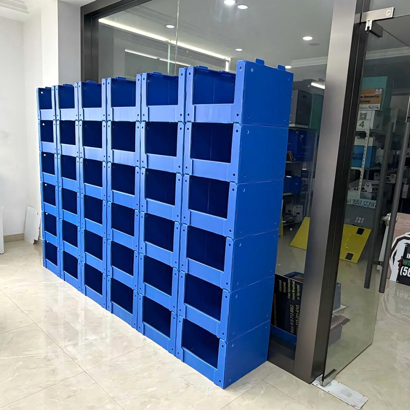 Stackable Correx PP Hollow Board Parts Pick Storage Bin