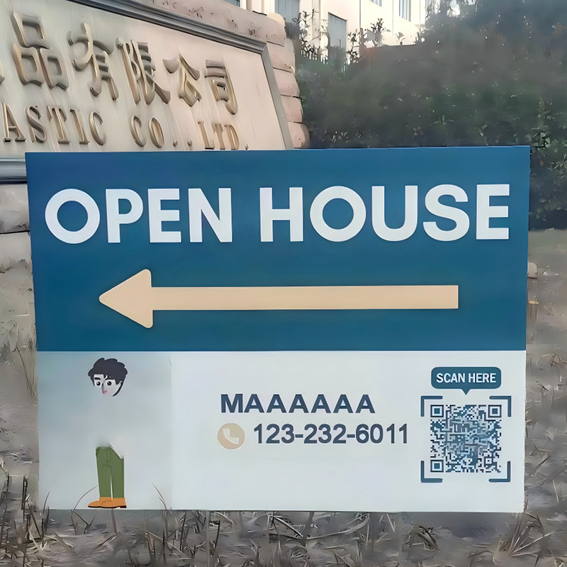 UV Resistant Corrugated Plastic Yard Sign