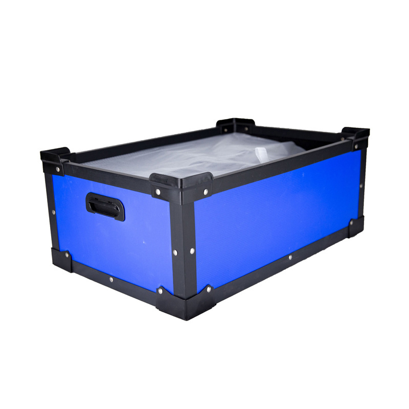 Waterproof Corrugated Plastic Nesting Tote Box With Hand Hole