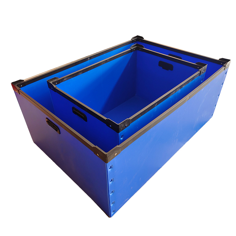 Waterproof Corrugated Plastic Nesting Tote Box With Hand Hole