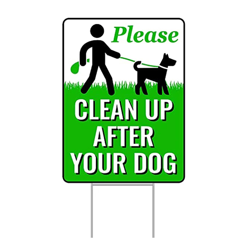 Waterproof Outdoor Corrugated Plastic Garden Stake Sign