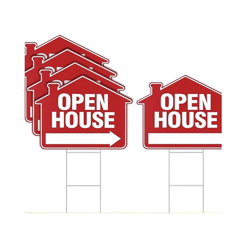 Waterproof Outdoor Corrugated Plastic Garden Stake Sign