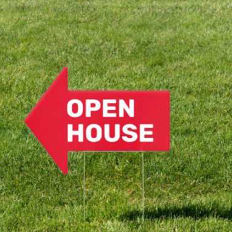 Weather-Resistant Corrugated Plastic Reminder Yard Stake Sign
