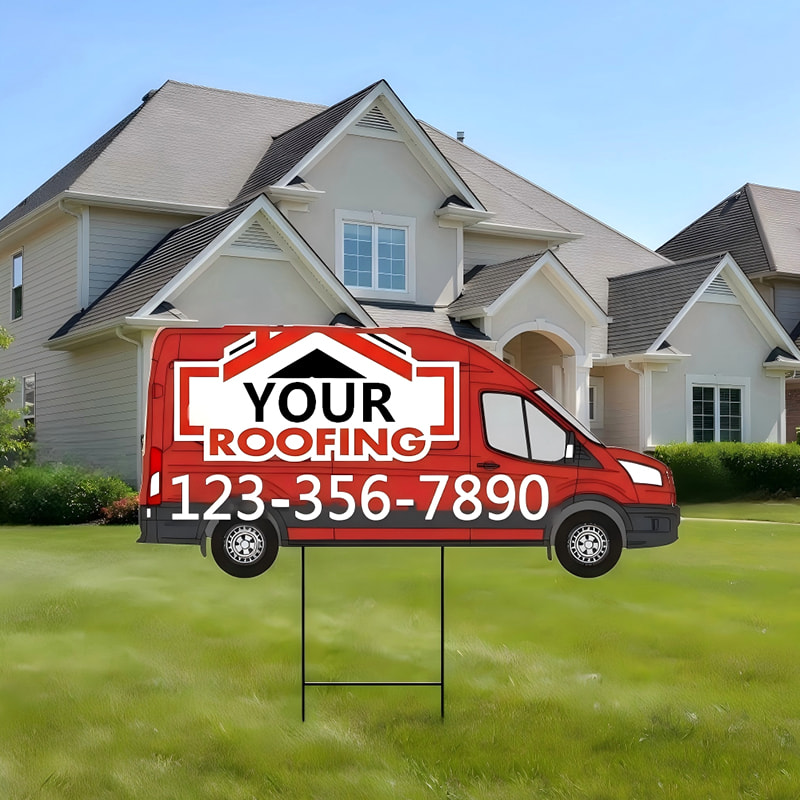 Weather-Resistant Corrugated Plastic Reminder Yard Stake Sign