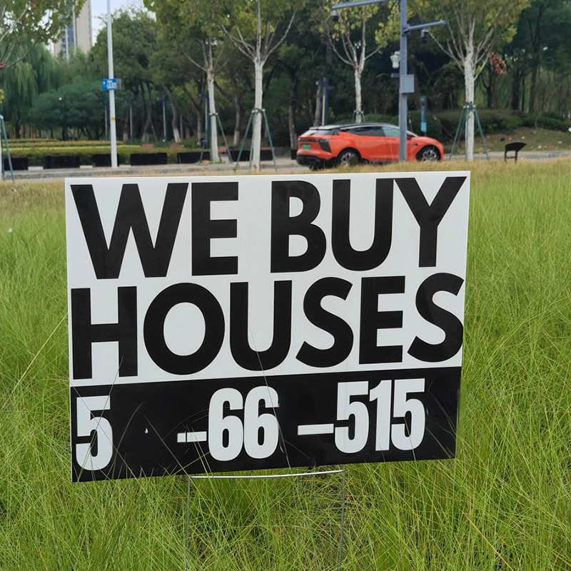 Weather-Resistant Corrugated Plastic Reminder Yard Stake Sign