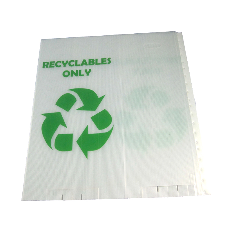 Collapsible PP Corrugated Plastic Recycling Trash Can