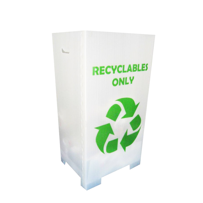Collapsible PP Corrugated Plastic Recycling Trash Can