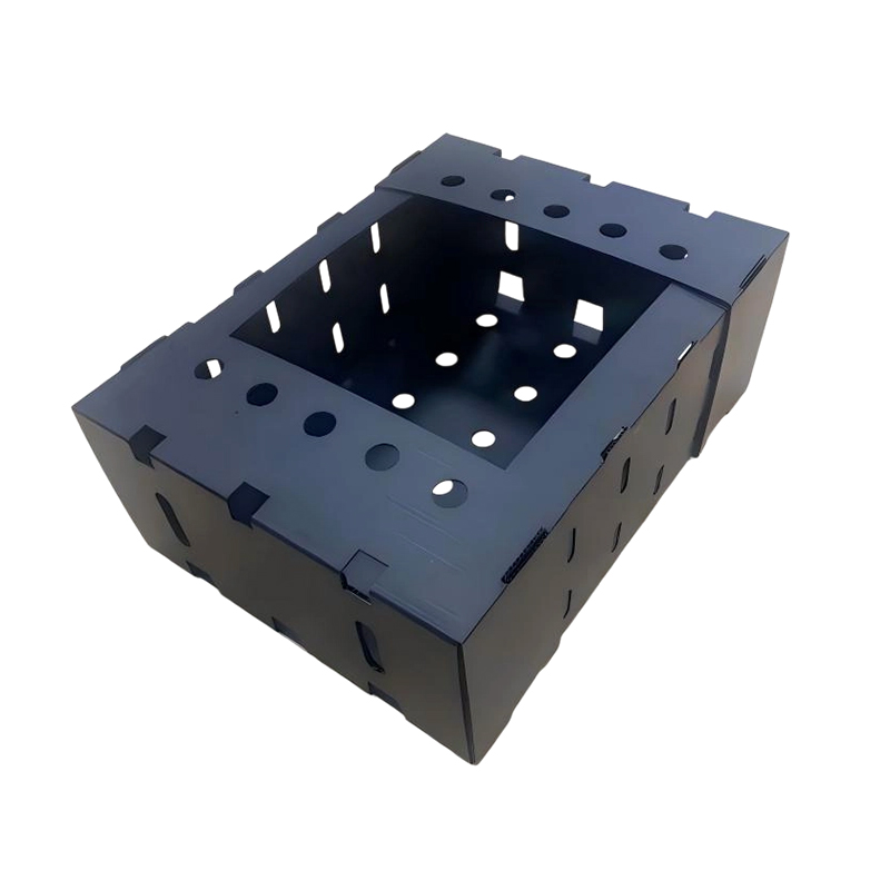 Open Top Stackable Plastic Corrugated Fruit Packing Box