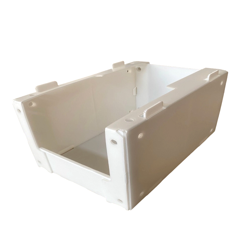Stackable PP Corrugated Plastic Parts Pick Bin with Side Holes