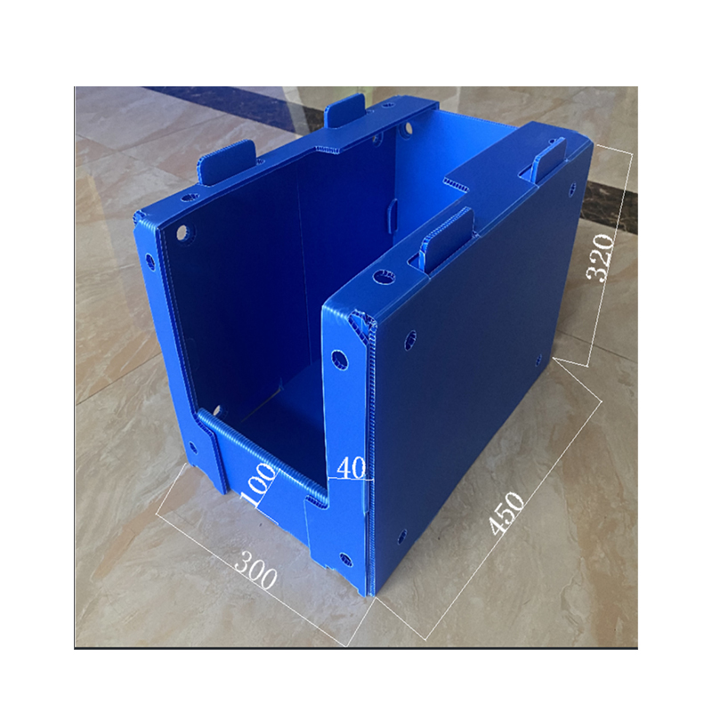 Stackable PP Corrugated Plastic Parts Pick Bin with Side Holes