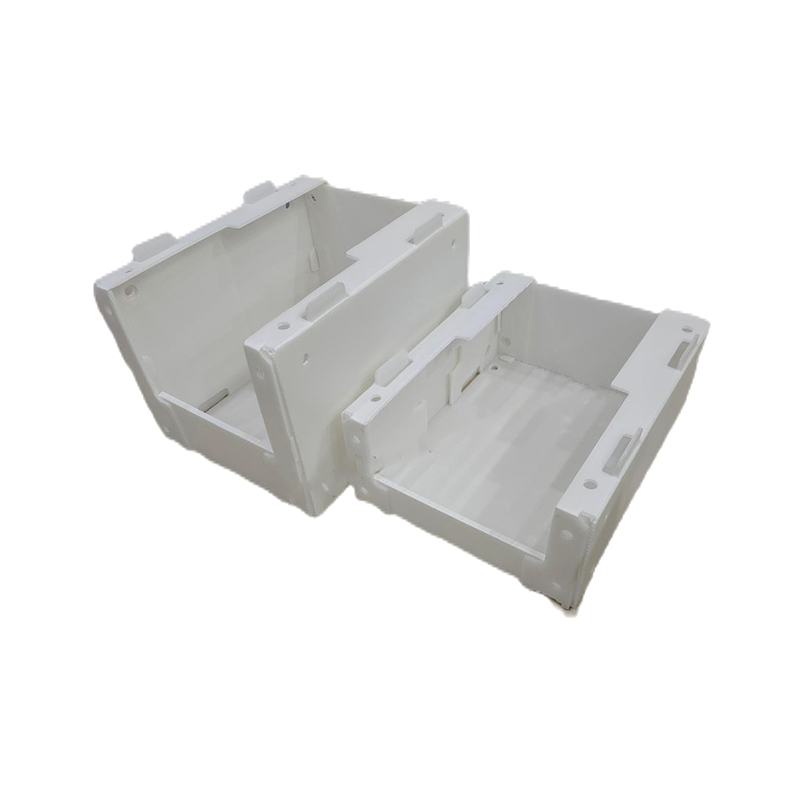 Stackable PP Corrugated Plastic Parts Pick Bin with Side Holes