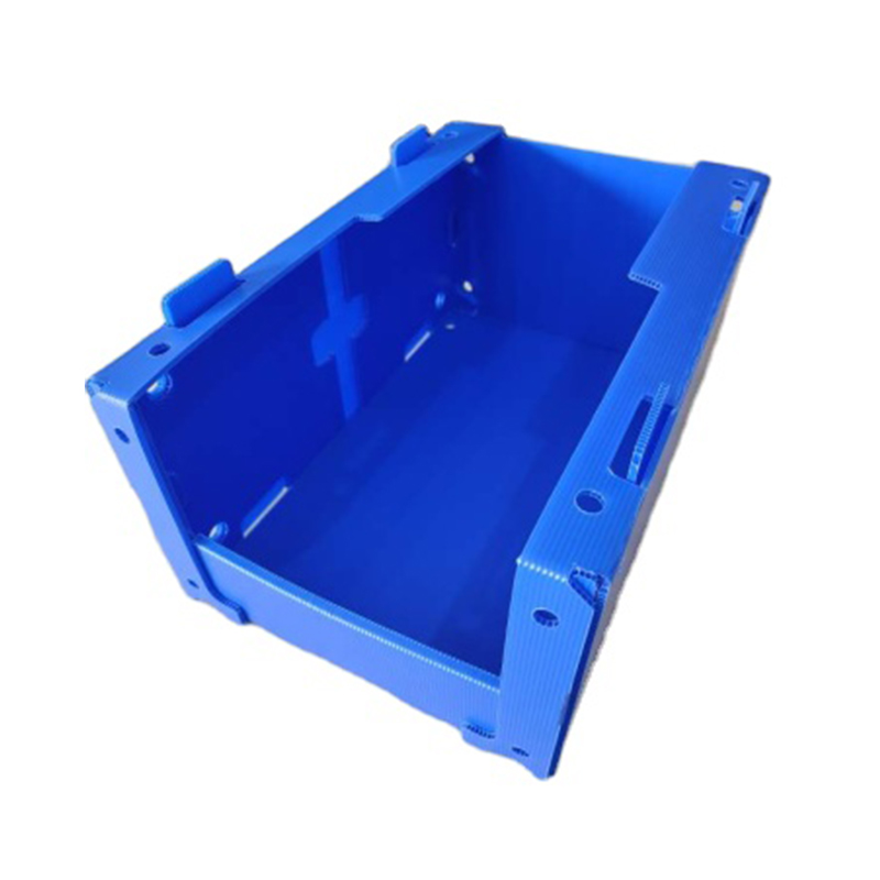Stackable PP Corrugated Plastic Parts Pick Bin with Side Holes