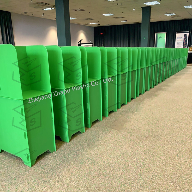 Waterproof Portable Privacy Corrugated Plastic Election Stand
