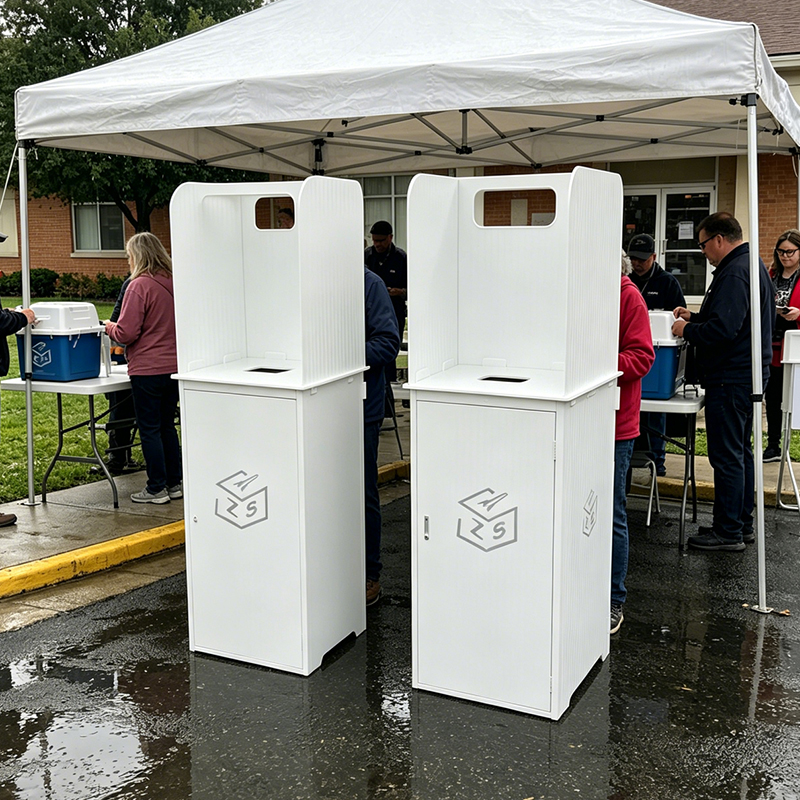 Corrugated Plastic Election Stand