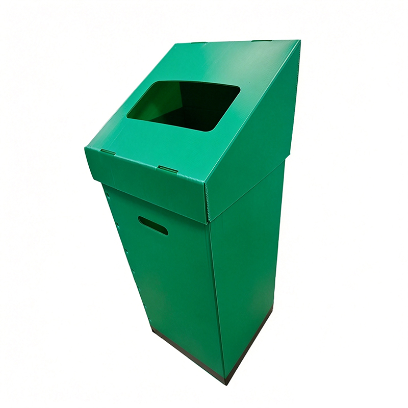 Collapsible PP Corrugated Plastic Recycling Trash Can